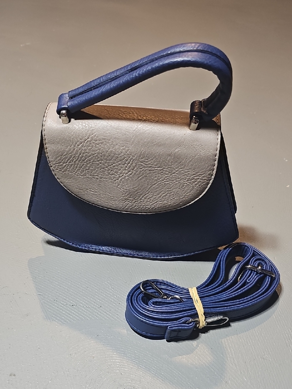 K Carroll EUC Mini Satchel Top Handle Handbag RFID Protected Fundraiser Cancer
